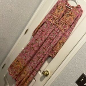 MAXI PEASANT STYLE DRESS